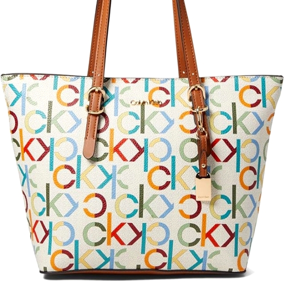 Calvin Klein Handbags - Calvin Klein monogram tote EUC